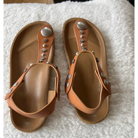 Isabel Marant Enavy Embellished Flat Sandals - Picture 3 of 8